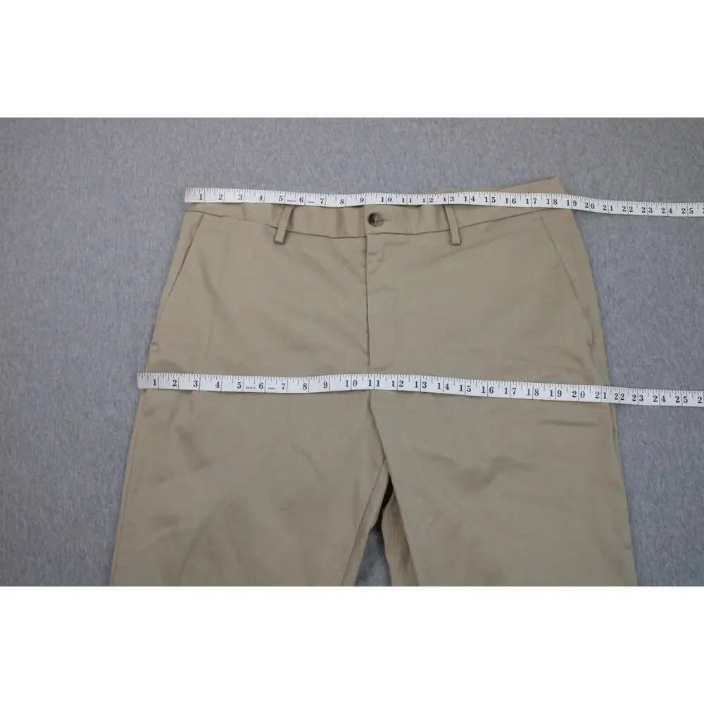 Banana Republic Pants Mens 36 x‎ 32 Beige Chino Slim Flat Front